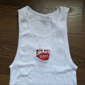 Bite Me Crop Tank by Alanna Pearl